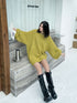 Balloon Sleeve Knit Top